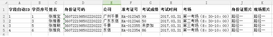 保安員考試身份證實名登記和評分系統(tǒng)方案